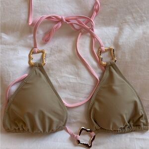 Strawberry milk mob safari bikini top